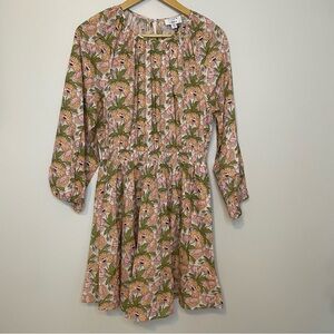 J.Crew Liberty London Smocked Waist Mini Dress Butterfield Size Medium